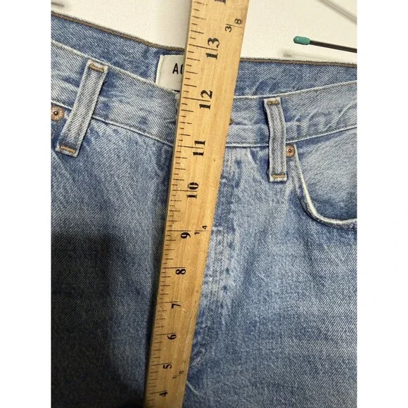 Algode Low Slung Baggy Jeans Womens 27 Blue Light Wash Libertine Relaxed Denim - Picture 8 of 15